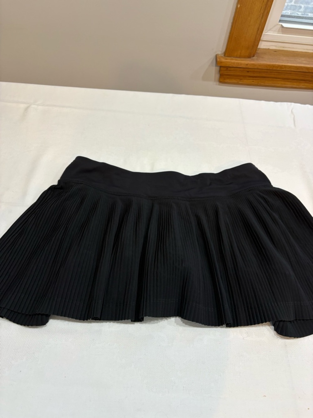 lululemon athletica Black Pleated Skater Skirt